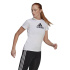 T-shirt d'entraînement adidas Primeblue D2M Logo Sport W Blanc/Noir