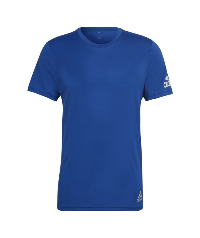 T-shirt adidas Run It bleu Homme