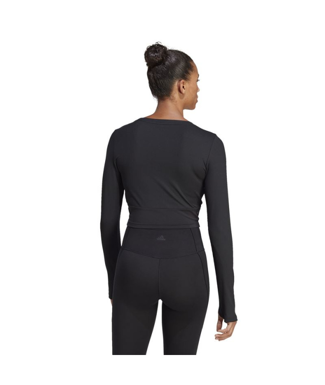 Camiseta de Fitness adidas Studio Negro Mujer