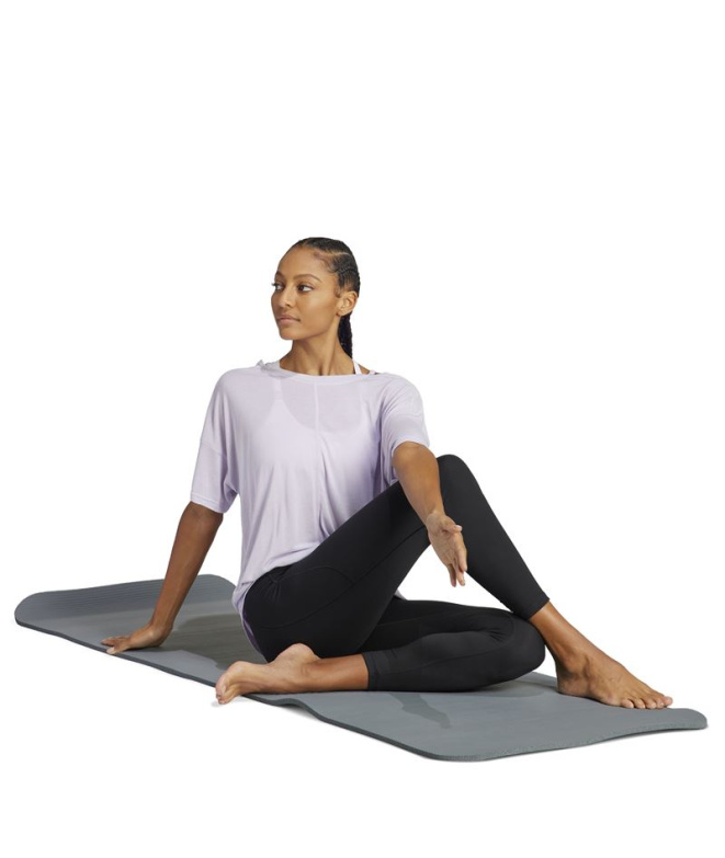 Camiseta adidas Yoga Studio Oversized Lila Mulher
