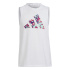 Camiseta de Fitness adidas G Tr-Es Tk Branco Menina