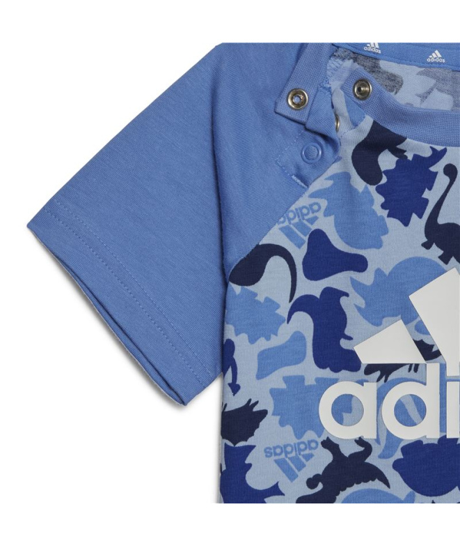 Conjunto adidas Dino Camo Allover Print Infantil