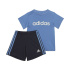 Conjunto adidas 3 Bandas Essentials Azul Infantil