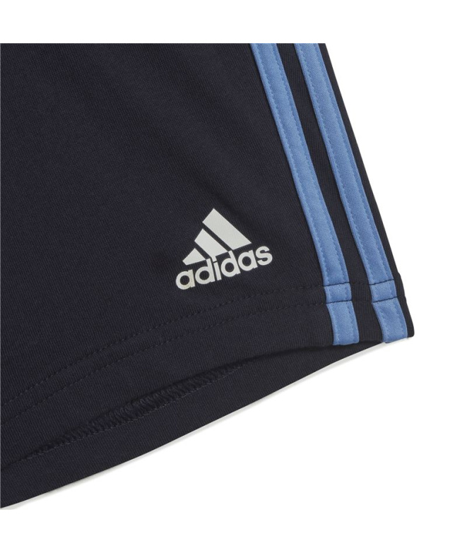Ensemble adidas 3 Bandes Essentials Bleu Enfant