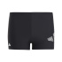 Bañador de Natación adidas 3 Bar Negro Infantil