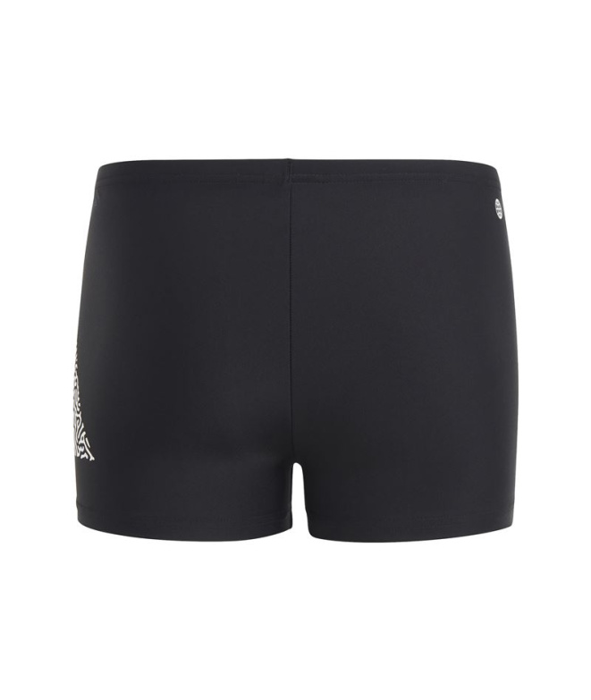 Bañador de Natación adidas 3 Bar Negro Infantil
