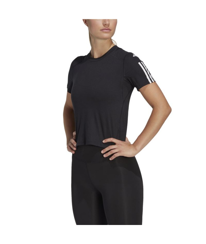 Camiseta de Fitness adidas Powerreact Rojo Mujer