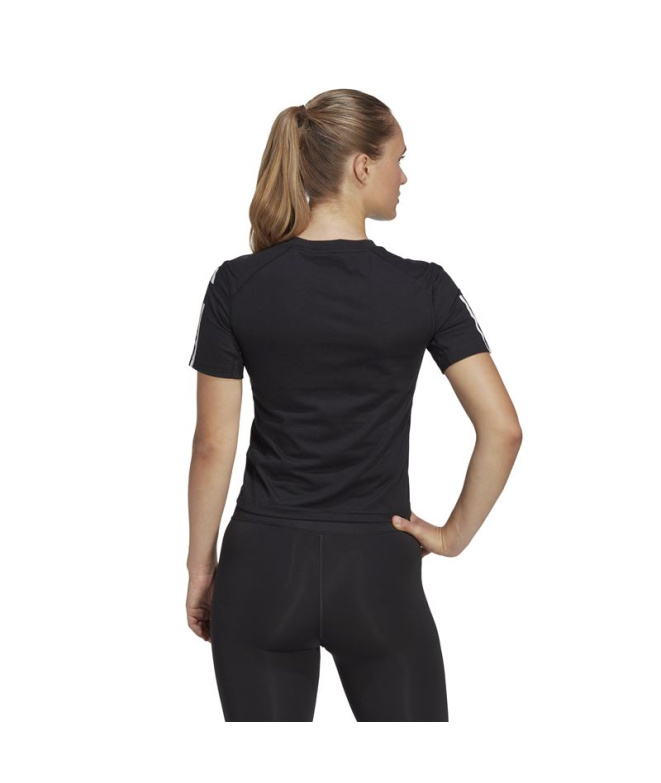 Camiseta de Fitness adidas Powerreact Rojo Mujer