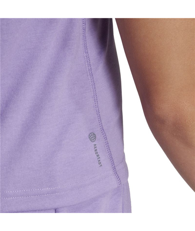 Camiseta de Fitness adidas Essentials Lila Mujer