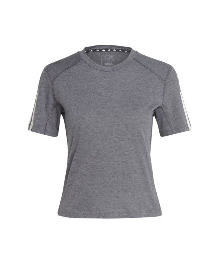 Camiseta de Treino adidas 3-Stripes Essentials Cinza Mulher