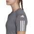 Camiseta de Treino adidas 3-Stripes Essentials Cinza Mulher