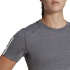 Camiseta de Treino adidas 3-Stripes Essentials Cinza Mulher
