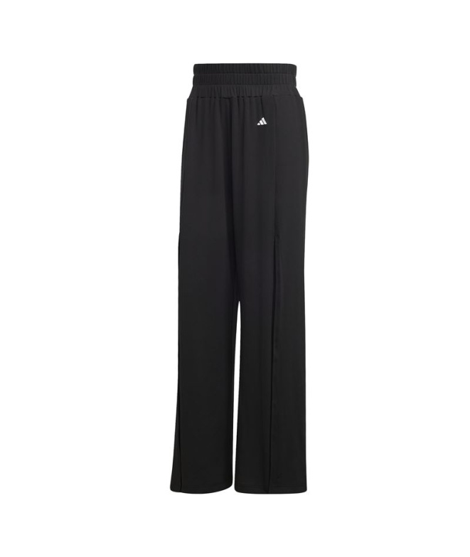 Pantalons de Fitness adidas Décontracté Noir Femme