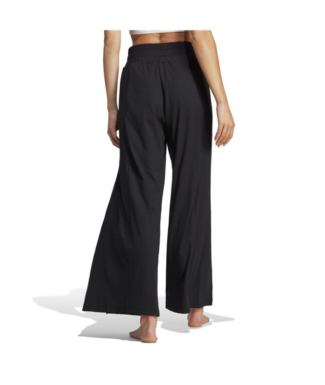 Pantalons de Fitness adidas Décontracté Noir Femme