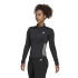 Camiseta Manga Larga adidas Hyperglam 1/4-Zip Mujer BK