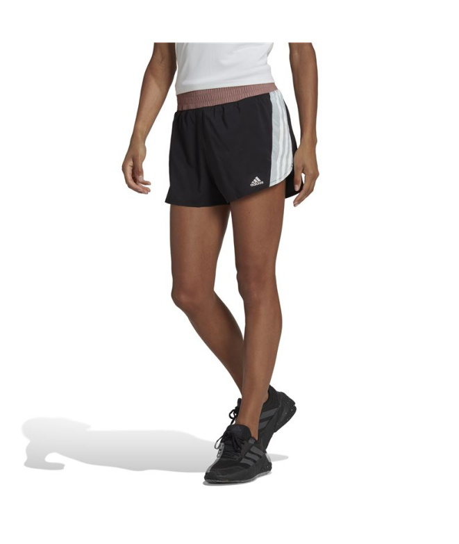 Calça Curtos adidas W Run Mulher BK