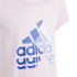 Camiseta adidas Gráfica Rosa Menina