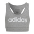 Sutiã esportivo adidas Essentials Linear Logo Algodão Cinza Mulher