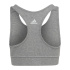 Sutiã esportivo adidas Essentials Linear Logo Algodão Cinza Mulher