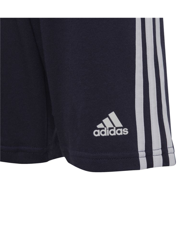 Conjunto adidas 3S Co Azul Infantil