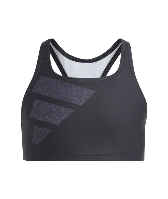 Bikini de Natation adidas Big Bars Logo Noir Fille