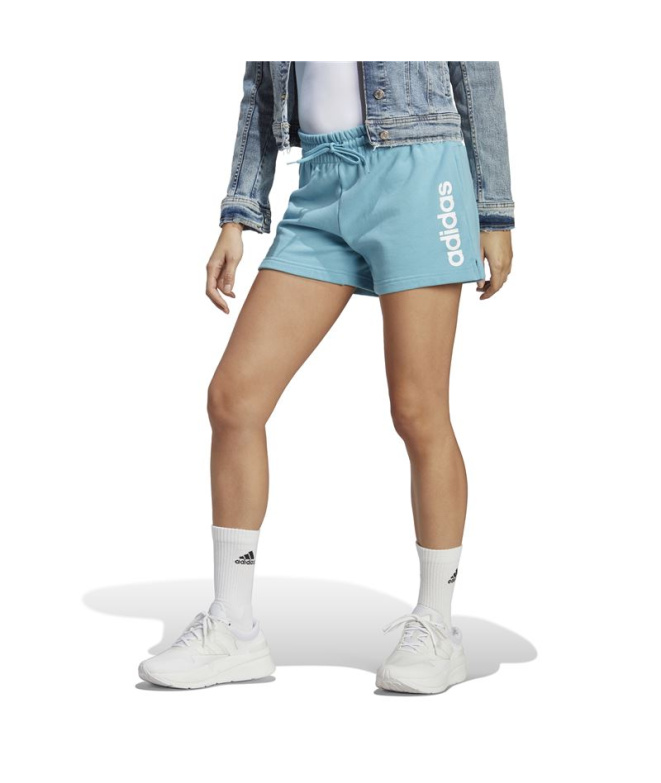 Calça adidas Linear Azul Mulher