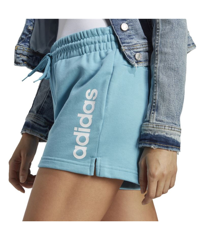 Calça adidas Linear Azul Mulher