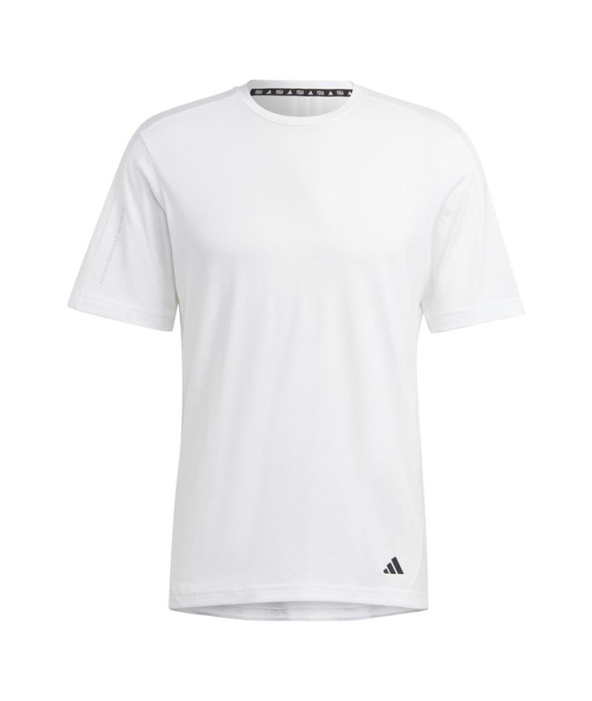 T-shirt de Yoga et Pilates adidas Base Blanc Homme