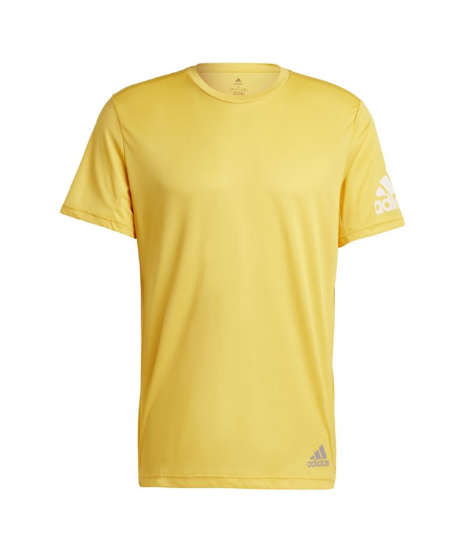T-shirt de Running adidas Run It Jaune Homme