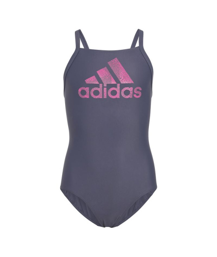 Maillot de bain de Natation adidas Big Logo Bleu Fille