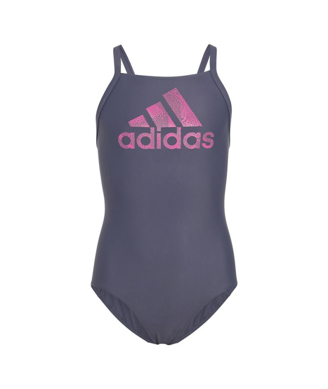 Bañador de Natación adidas Big Logo Azul Niña