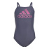 Maillot de bain de Natation adidas Big Logo Bleu Fille