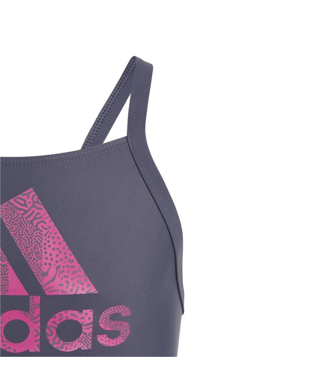 Bañador de Natación adidas Big Logo Azul Niña