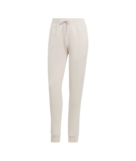 Calça adidas Essentials 3S French Terry Cuffed Bege Mulher