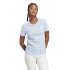 Camiseta adidas 3S T Azul Mujer