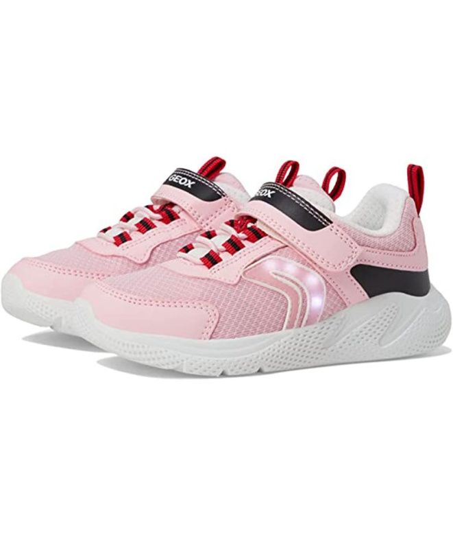 Sapatilhas Geox Sprintye Rosa Menina
