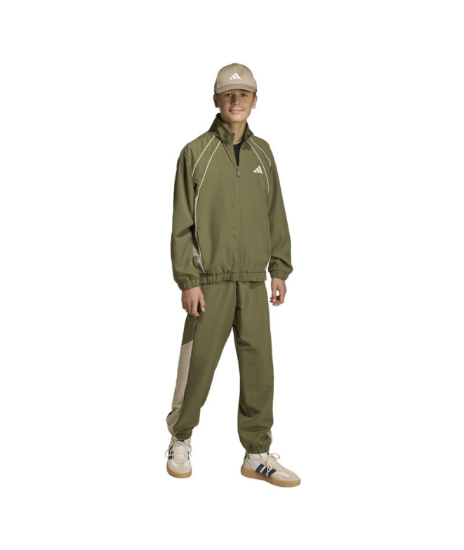 Chandal adidas Cb Wv Ts Infantil Estoli/Cama/Licr
