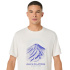 Camiseta de Trail ASICS Fujitrail Logo Ss Top Homem Bege/Cobalto/Cinza