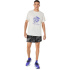 Camiseta de Trail ASICS Fujitrail Logo Ss Top Homem Bege/Cobalto/Cinza