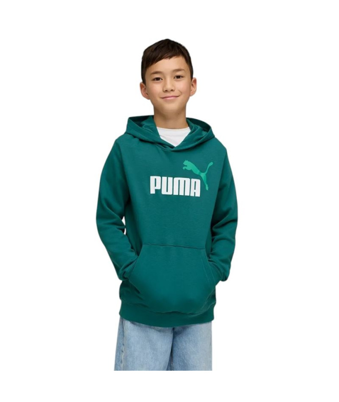 Moletom Puma Ess 2 Cor Logo Infantil Esmeralda Ice