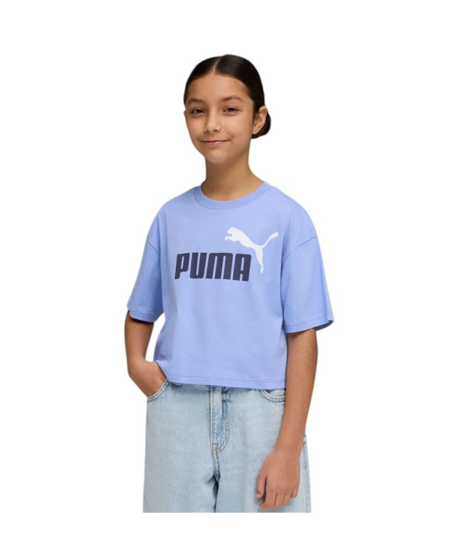 Camiseta Puma Ess 2 Color No. 1 Logo Niña Lavanda