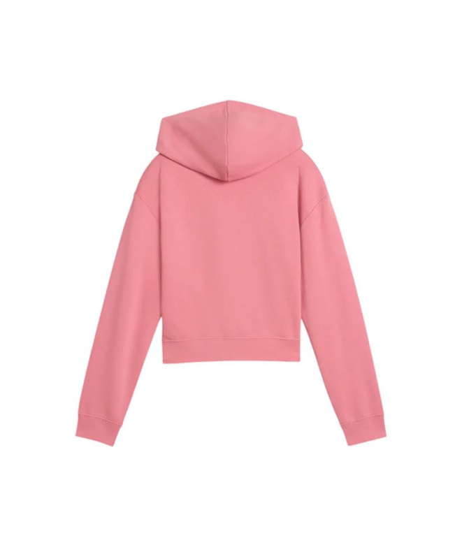 Moletom Puma Ess 2 Cor 1 Logo Menina Rosa