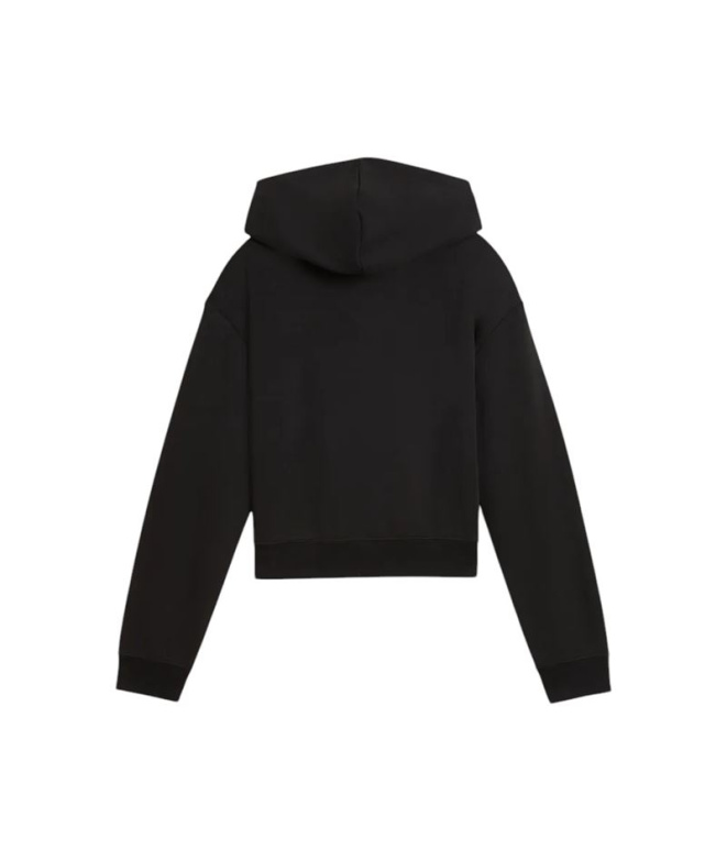 Moletom Puma Ess 2 Cor 1 Logo Menina Preto/Rosa