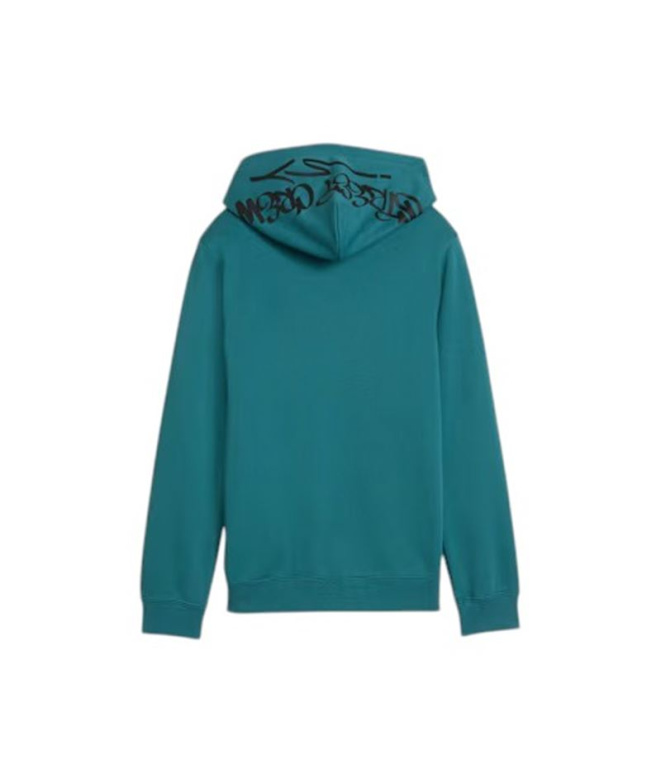 Sudadera Puma MID90s Hoodie TR B Niño Esmeral Ice