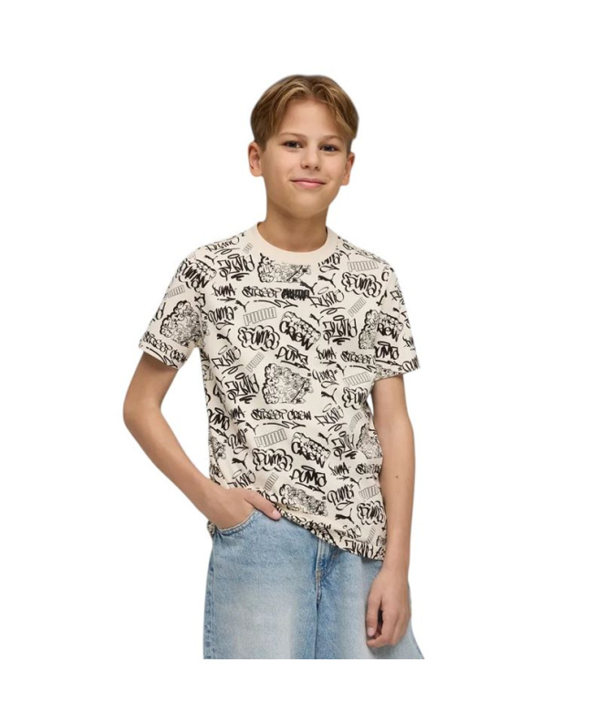 Camiseta Puma MID90s AOP Menino Nieve Alpina