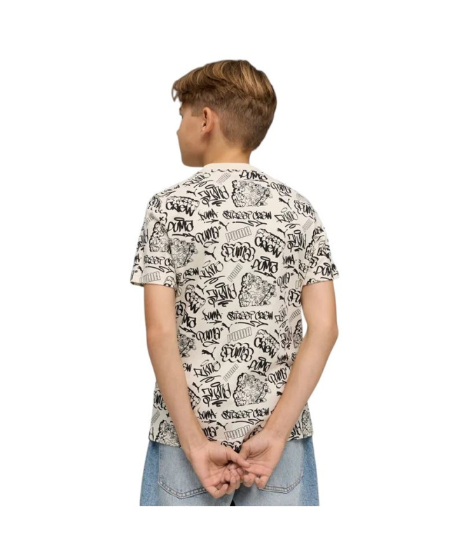 Camiseta Puma MID90s AOP Menino Nieve Alpina