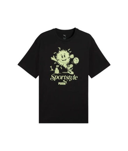 Camiseta Puma Graphic Homem Preto