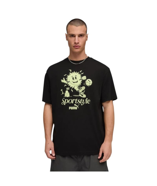 Camiseta Puma Graphic Homem Preto