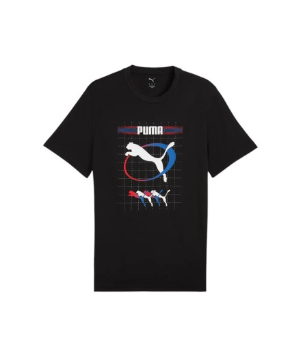 Camiseta Puma Graphic Execution Homem Preto