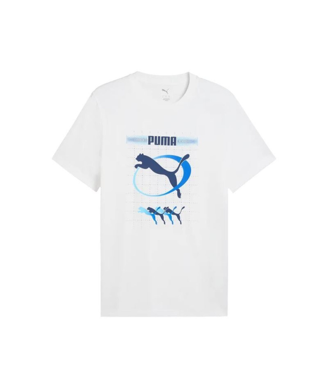 Camiseta Puma Graphic Execution Homem Branco